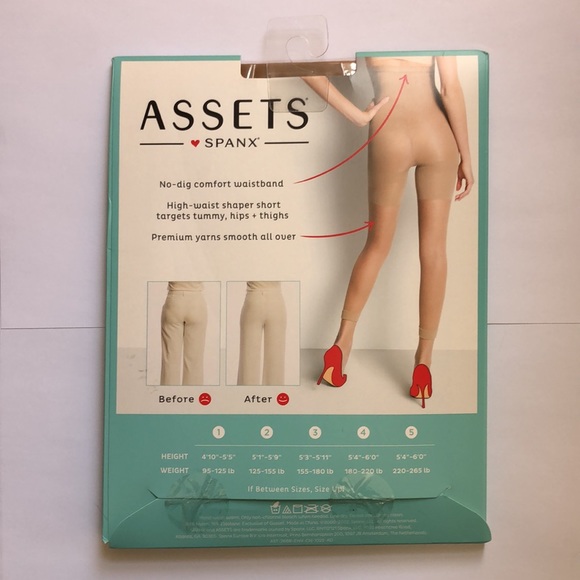 Spanx Assets Nude Footless High Waist Shaping Capri Shapewear - Size 3 - NEW - Picture 2 of 4
